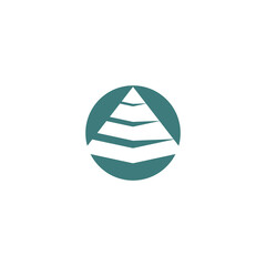 Triangle Logo Template vector icon illustration design