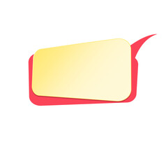 Speech bubble design.