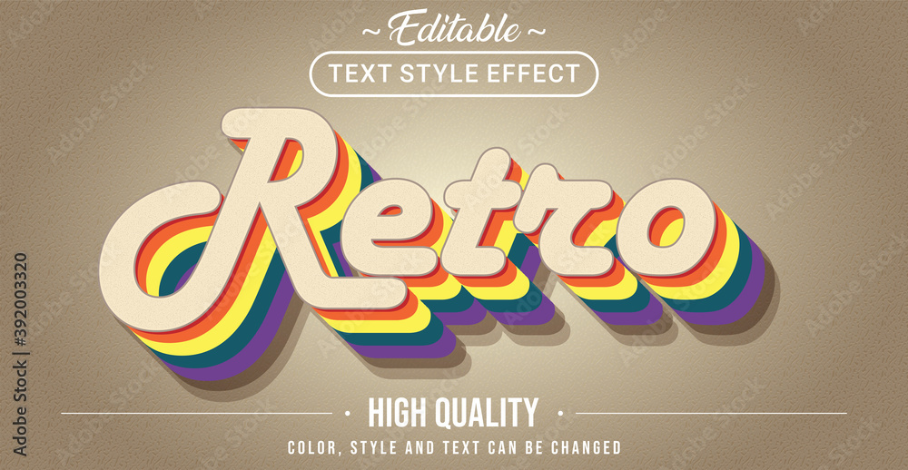 Poster Classic Retro text effect - Editable text effect