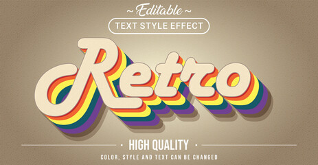 Classic Retro text effect - Editable text effect