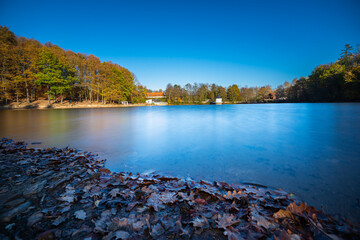 Itzenplitzer Weiher Saarland Deutschland, Langzeitbelichtung