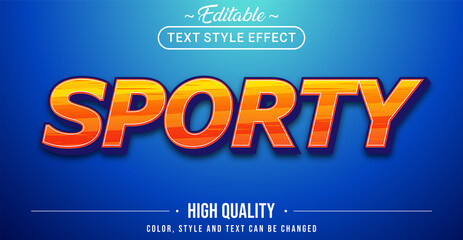 3D sport text effect - Editable text effect