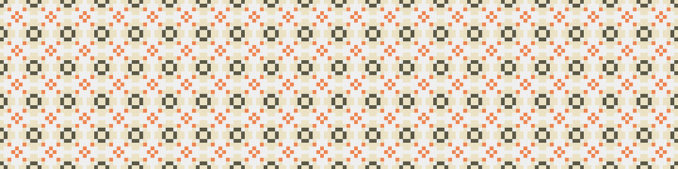 Fototapeta premium Abstract Cross Pattern Dots Logo generative computational art illustration