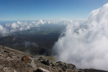 New Zealand - ascent to the top of Mt. Taranaki