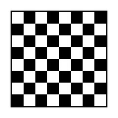 Fototapeta premium Chess board icon on white.