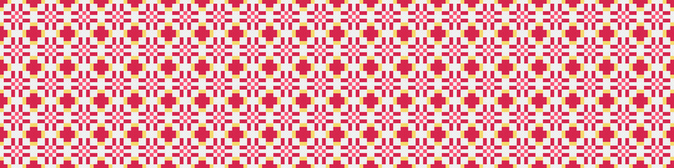 Abstract Cross Pattern Dots Logo generative computational art illustration