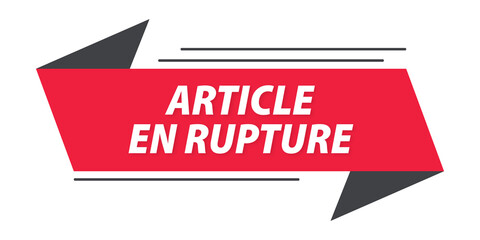 article en rupture bannière