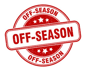 off-season stamp. off-season label. round grunge sign