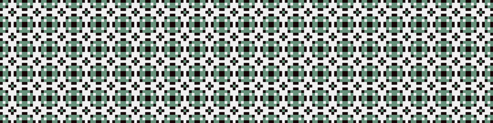 Fototapeta premium Abstract Cross Pattern Dots Logo generative computational art illustration