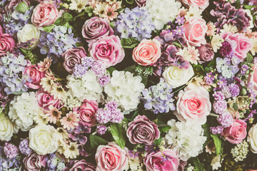 bouquet of roses texture background.