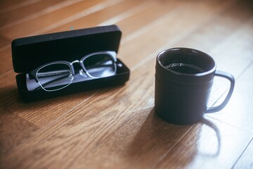 Glasses and coffee cup
