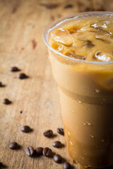 coffee latte in glass