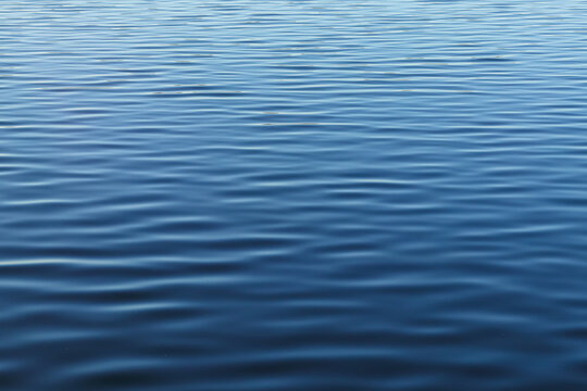 River water surface with waves as nature background. Ripple water texture.
