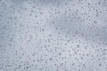 water drops on glass