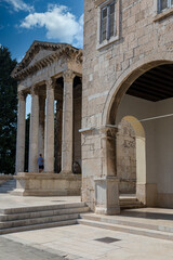 Obraz premium Augustus Tempel in Pula