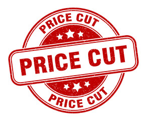 price cut stamp. price cut label. round grunge sign