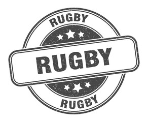 rugby stamp. rugby label. round grunge sign
