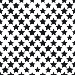 Star seamless pattern vector