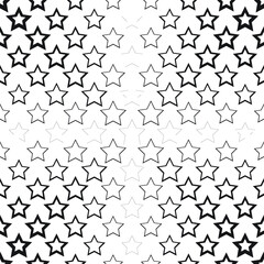 Star seamless pattern vector