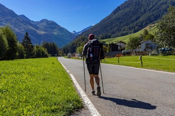 mountain road hiking