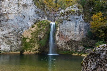 Fototapeta na wymiar Horma Canyon, Kure Mountains National Park, Ilica waterfall. Kastamonu, Turkey.