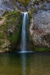 Fototapeta na wymiar Horma Canyon, Kure Mountains National Park, Ilica waterfall. Kastamonu, Turkey.