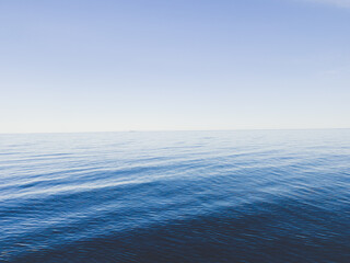 Blue horizon of the sea, seascape background