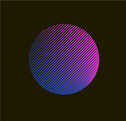 Minimalistic geometric design. Simple figure, Element for graphic web design, Template for print, textile, wrapping, decoration, Abstract vector illustration