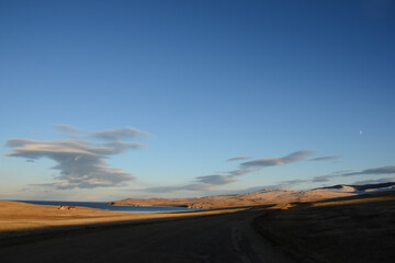 Naklejka premium road to the sky