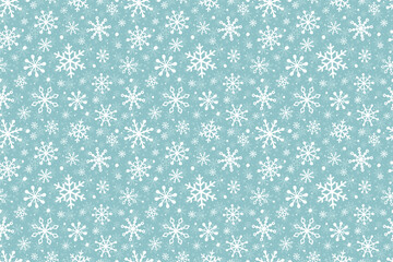 Concept of Christmas pattern. Xmas wrapping paper with snowflakes. Vector