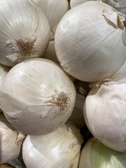 White Onions on a Display