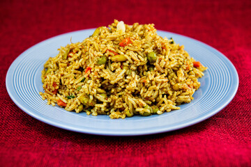 Handmade Indian curry chicken rice