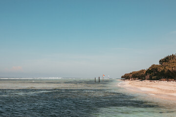beach in the morning