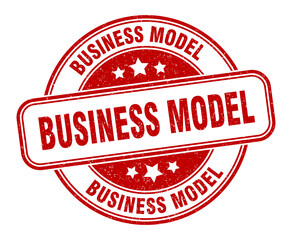 business model stamp. business model label. round grunge sign