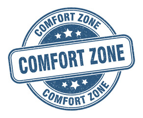 Fototapeta premium comfort zone stamp. comfort zone label. round grunge sign