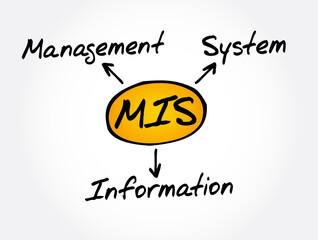 Fototapeta premium MIS - Management Information System acronym concept