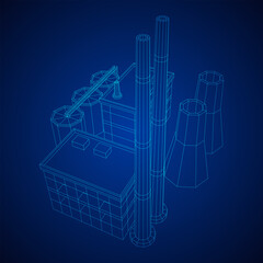 Industrial building factorie facilitie power plant