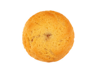 Jam filled cookie isolated on white background
