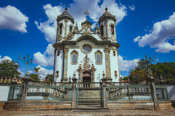 Fototapeta na wymiar Igreja de São Francisco de Assis, São João Del Rei, Minas Gerais, Brasil