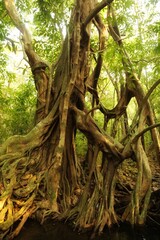 Trees in the jungle. State Of Goa. India