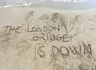 London Bridge is Down Text which is the name of the coded operat