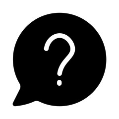 ask question icon vector illustration, message bubble