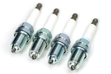 Spark plug for the car, isolated on a white background