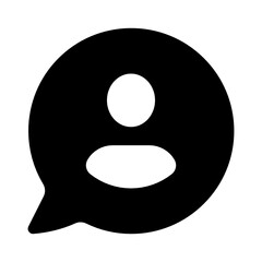 private chat, new topic icon vector illustration, message bubble