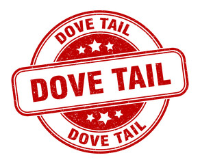 dove tail stamp. dove tail label. round grunge sign