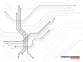 Abstract background with circuit board, technology background. Vector illustration