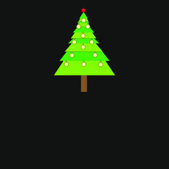 abstract christmas tree