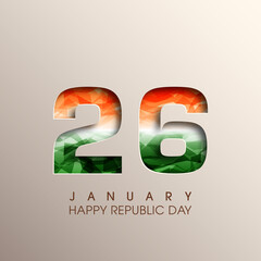 Illustration of Indian republic day,26th January. 