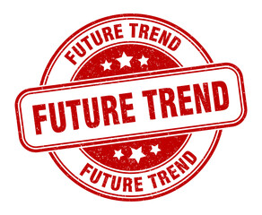 future trend stamp. future trend label. round grunge sign