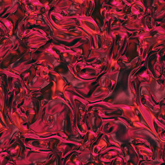 Obraz premium Cream liquid surface. Red metallic texture. Glamour background.